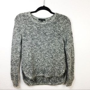Ann Taylor Heather Gray Knit Sweater